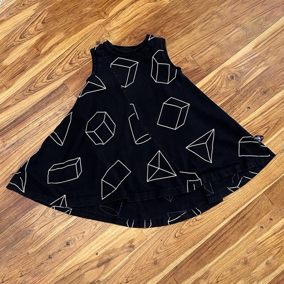 Nununu Geometric A Line Asymmetrical 360 Dress Size 2-3 - Picture 5 of 5